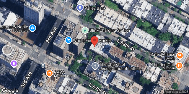 Aerial map of 208 EAST 88 STREET, Manhattan