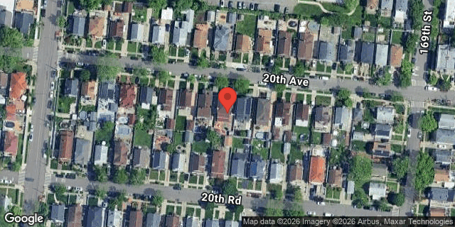 Aerial map of 166-36 20 AVENUE, Queens
