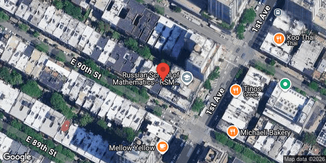 Aerial map of 339 EAST 90 STREET, Manhattan