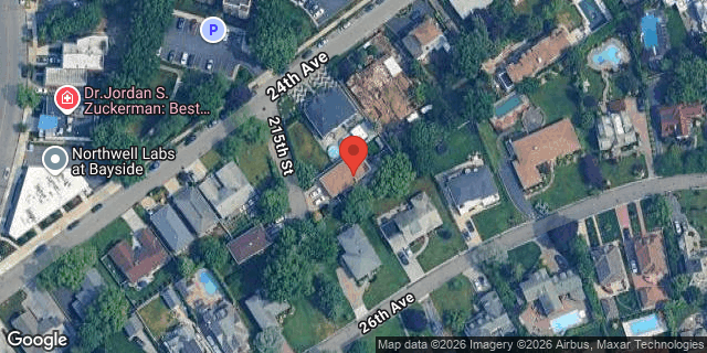 Aerial map of 24-15 215 STREET, Queens