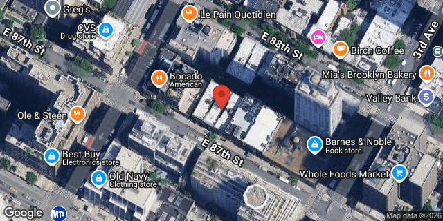 Aerial map of 165 EAST 87 STREET, Manhattan