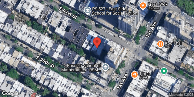 Aerial map of 350 EAST 91 STREET, Manhattan