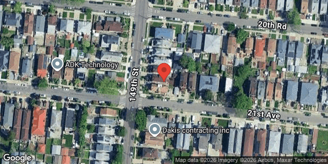 Aerial map of 20-41 149 STREET, Queens