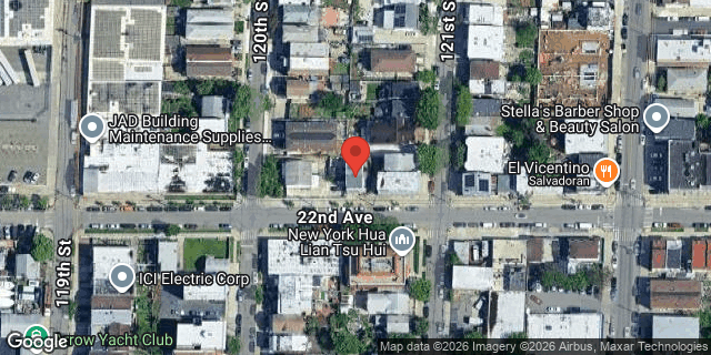 Aerial map of 120-11 22 AVENUE, Queens