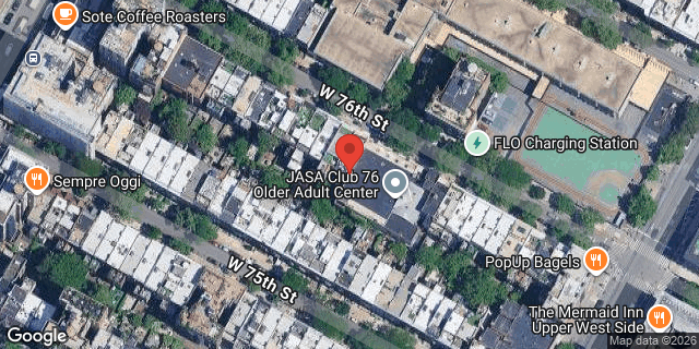 Aerial map of 140 WEST 76 STREET, Manhattan