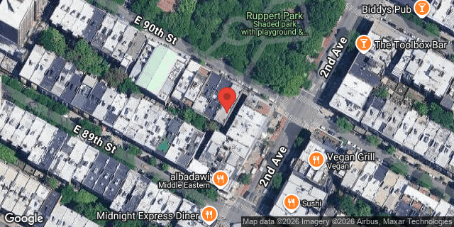 Aerial map of 248 EAST 90 STREET, Manhattan