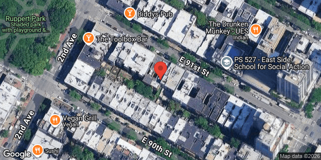 Aerial map of 314 EAST 91 STREET, Manhattan