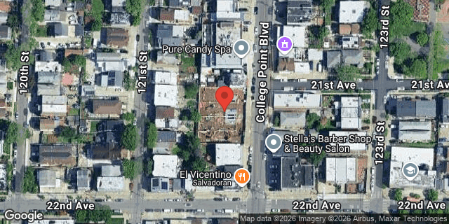 Aerial map of 21-04 COLLEGE POINT BOULEVARD, Queens