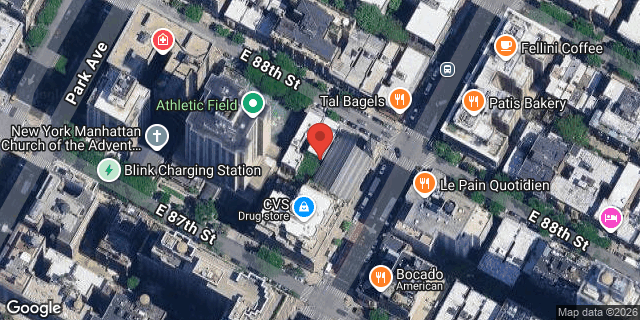 Aerial map of 122 EAST 88 STREET, Manhattan