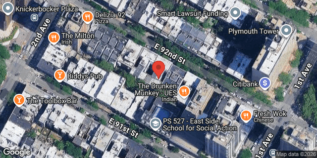 Aerial map of 320 EAST 92 STREET, Manhattan