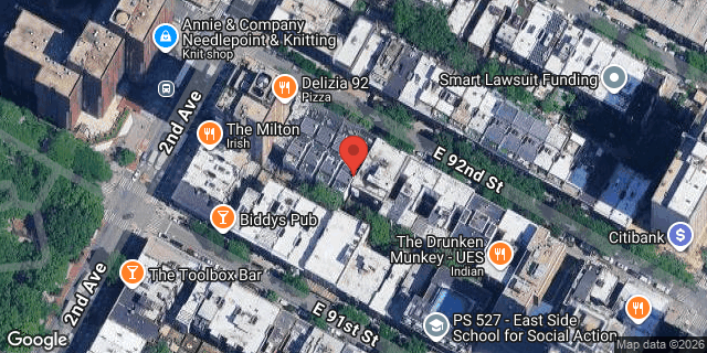 Aerial map of 310 EAST 92 STREET, Manhattan
