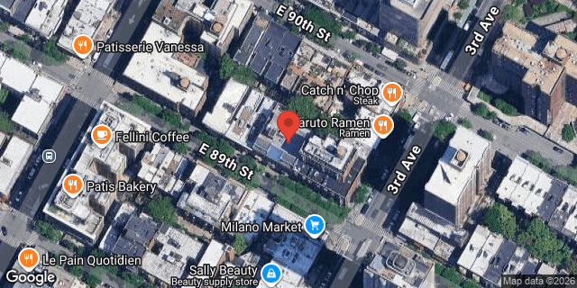 Aerial map of 165 EAST 89 STREET, Manhattan