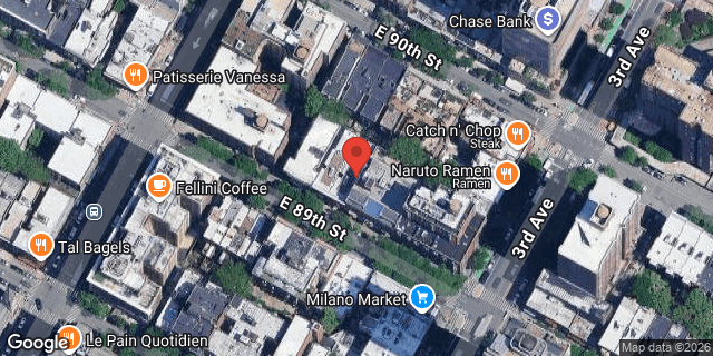 Aerial map of 163 EAST 89 STREET, Manhattan