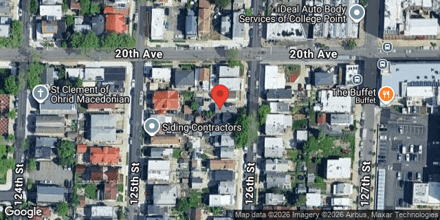 Aerial map of 20-10 126 STREET, Queens