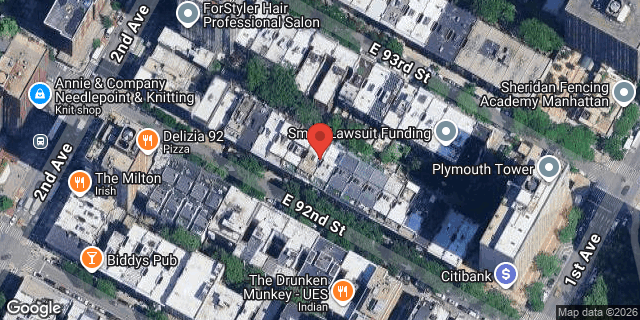 Aerial map of 319 EAST 92 STREET, Manhattan
