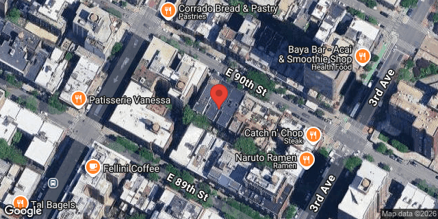 Aerial map of 164 EAST 90 STREET, Manhattan
