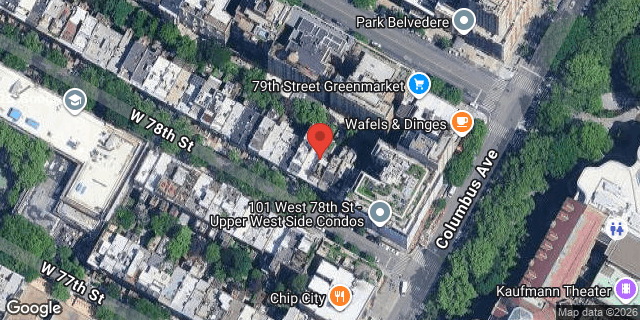 Aerial map of 111 WEST 78 STREET, Manhattan