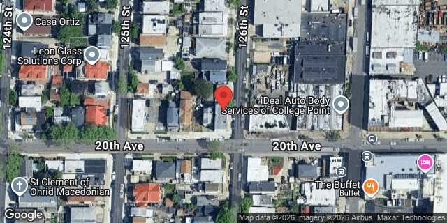 Aerial map of 18-48 126 STREET, Queens