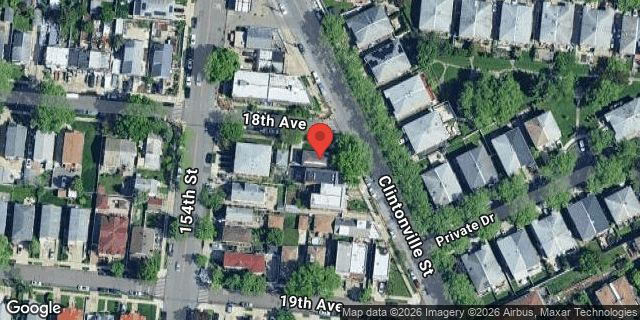Aerial map of 18-02 CLINTONVILLE STREET, Queens