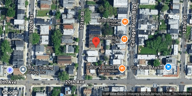 Aerial map of 18-35 121 STREET, Queens