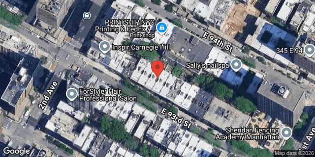 Aerial map of 313 EAST 93 STREET, Manhattan