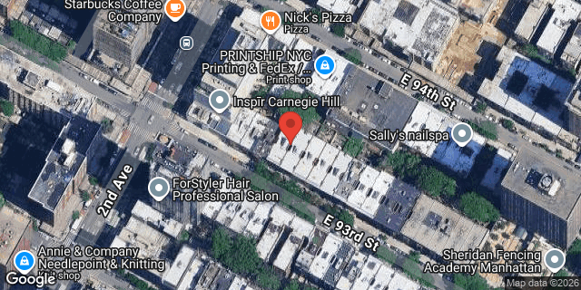 Aerial map of 309 EAST 93 STREET, Manhattan