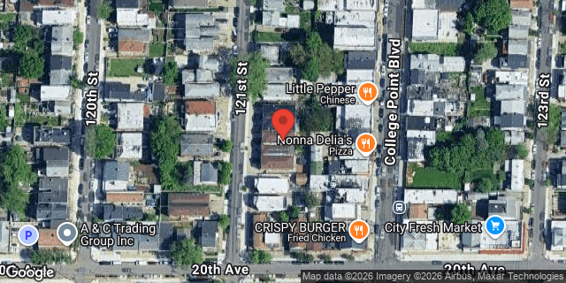 Aerial map of 18-31 121 STREET, Queens