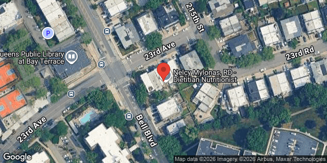 Aerial map of 214-06 23 AVENUE, Queens
