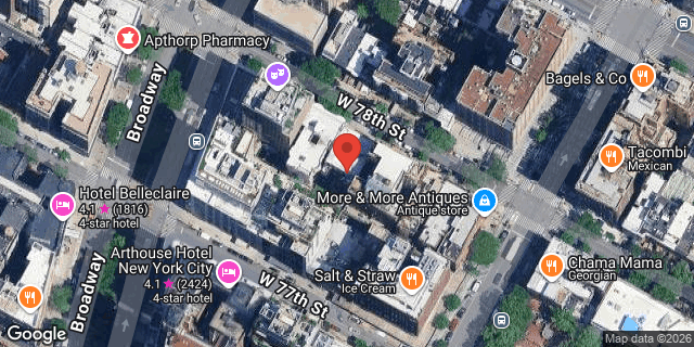 Aerial map of 216 WEST 78 STREET, Manhattan