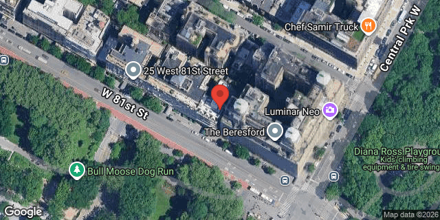 Aerial map of 11 WEST 81 STREET, Manhattan