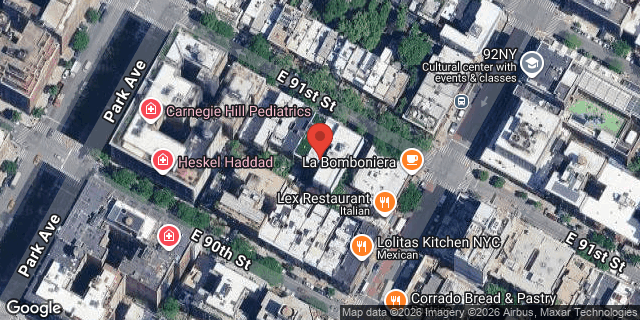 Aerial map of 122 EAST 91 STREET, Manhattan