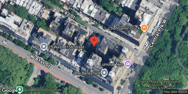 Aerial map of 14 WEST 82 STREET, Manhattan