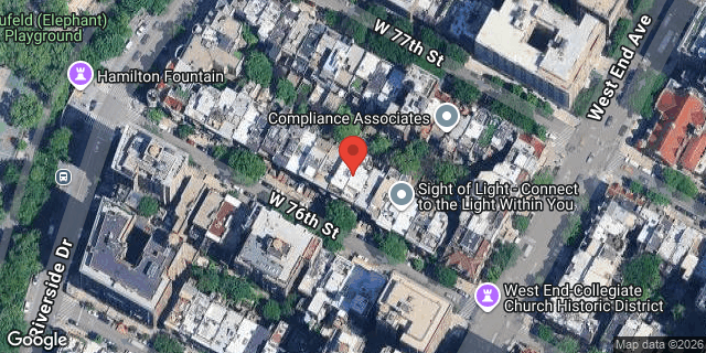 Aerial map of 317 WEST 76 STREET, Manhattan