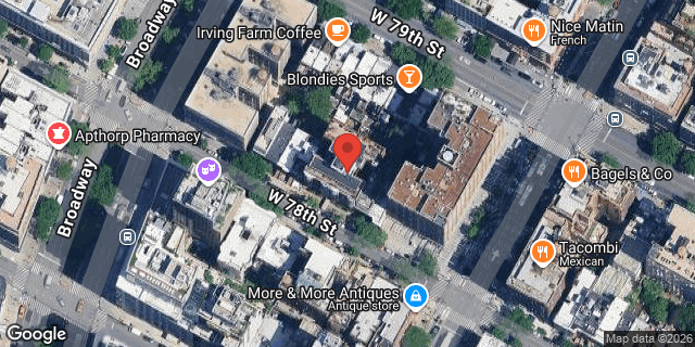 Aerial map of 215 WEST 78 STREET, Manhattan