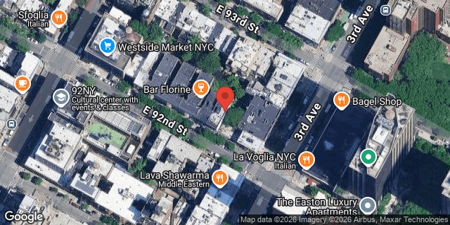 Aerial map of 171 EAST 92 STREET, Manhattan