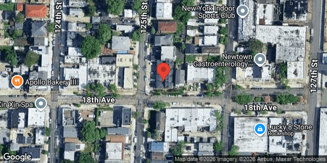 Aerial map of 15-43 125 STREET, Queens