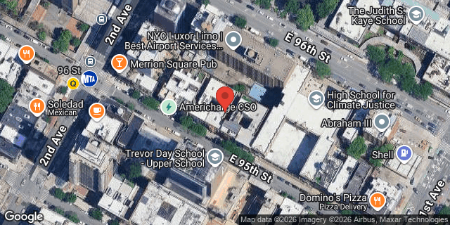 Aerial map of 313 EAST 95 STREET, Manhattan