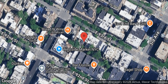 Aerial map of 162 EAST 93 STREET, Manhattan