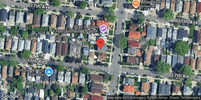Aerial map of 17-16 150 STREET, Queens
