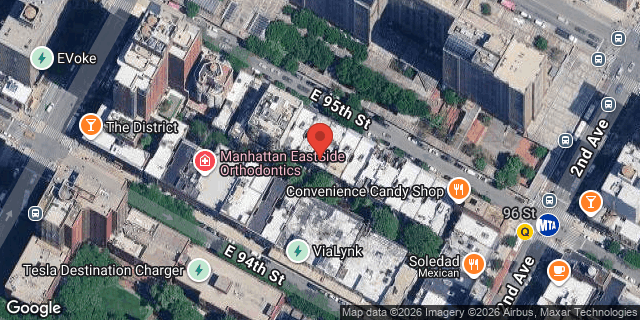 Aerial map of 220 EAST 95 STREET, Manhattan