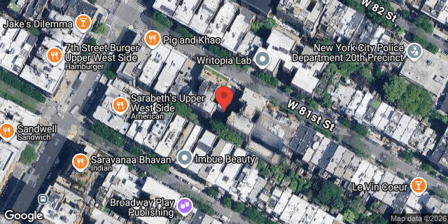 Aerial map of 164 WEST 81 STREET, Manhattan