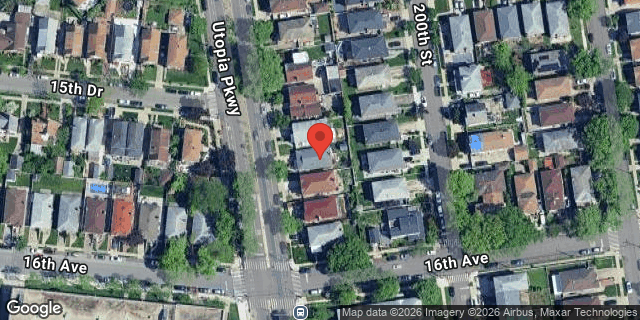 Aerial map of 15-47 UTOPIA PARKWAY, Queens