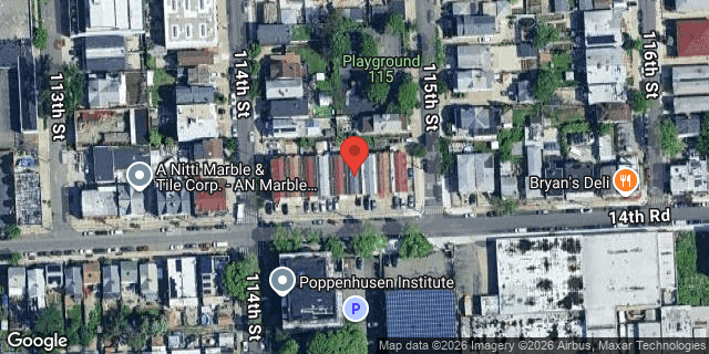 Aerial map of 114-15 14 ROAD, Queens
