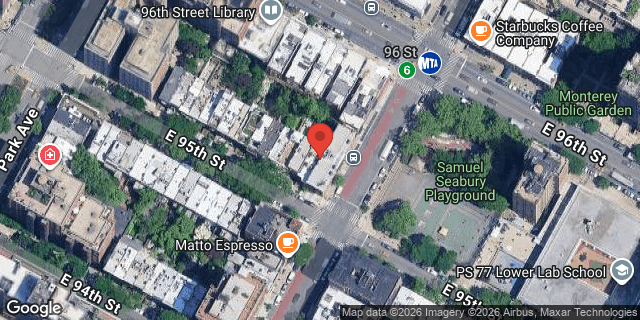 Aerial map of 143 EAST 95 STREET, Manhattan