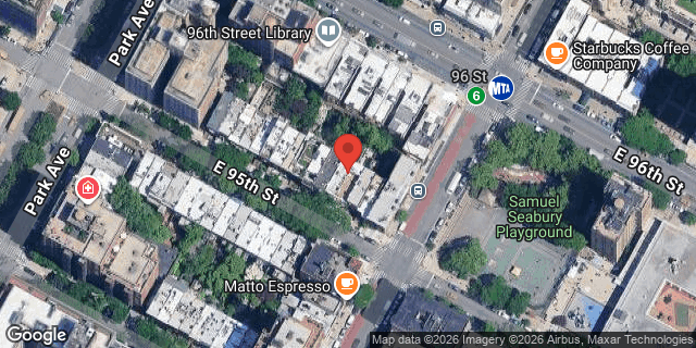 Aerial map of 137 EAST 95 STREET, Manhattan