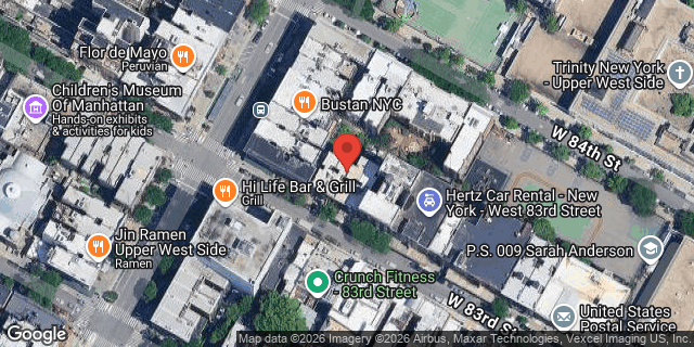 Aerial map of 171 WEST 83 STREET, Manhattan