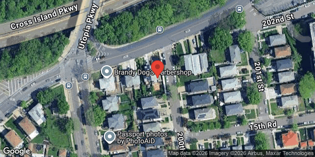 Aerial map of 199-20 CROSS ISLAND PARKWAY, Queens