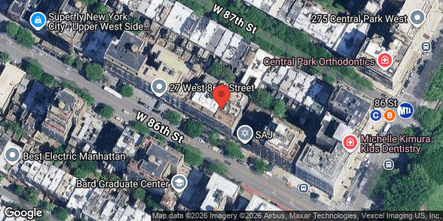 Aerial map of 21 WEST 86 STREET, Manhattan