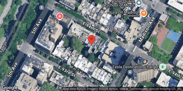 Aerial map of 16 EAST 94 STREET, Manhattan