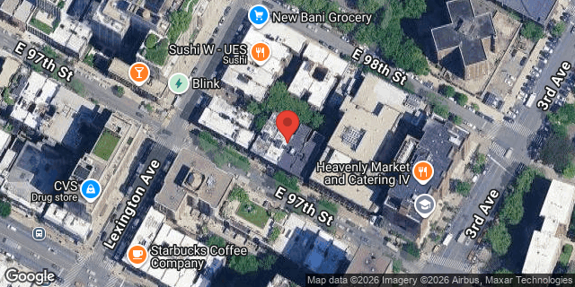 Aerial map of 145 EAST 97 STREET, Manhattan